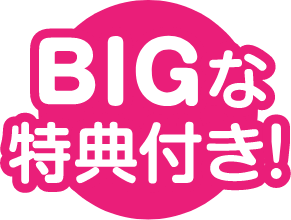 bigな特典付き！